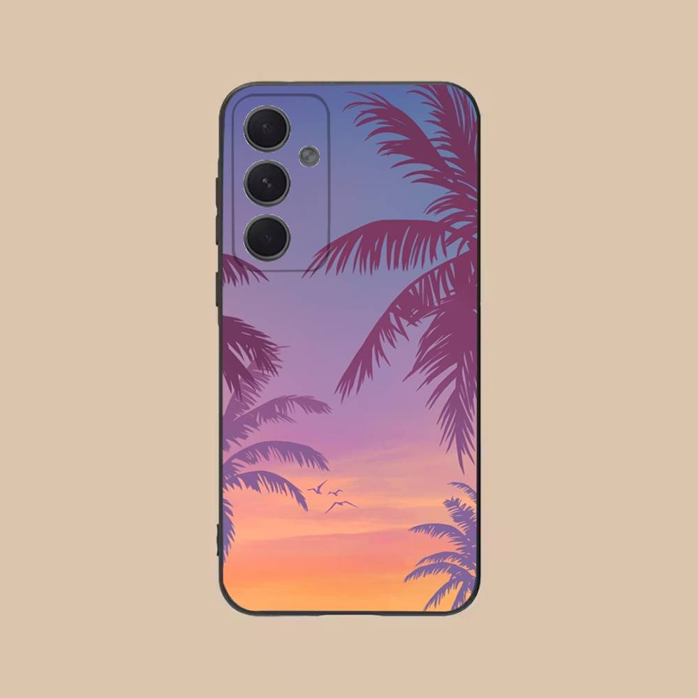 

Coconut Tree Phone Case For Samsung S25,S24,S21,S22,S23,S30,Ultra,S20,Plus,Fe,Lite,Note,10,9,5G Black Cover SamsungS21FE