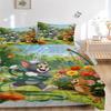 Tom Jerry Garden Fun Print 3Pcs Bedding Setduvet Cover With 2 Bedropillowcase Home Birthday Gift