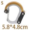 Multi Purpose Heavy Duty Non Locking Rotating Hook Hybrid Gear Clip for Camping Fishing Hiking Travel Backpack Carabiner Clips
