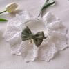 Pet Princess Lace Ruff Collar: Cute Four-Season Cat Bib Necklace