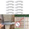 10pcs Fence Post Set Fence Panel Support Metal Fence Post Fixing Post Mounting Easy Installation for Stable Fencing