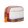 Coach Jamie 19 Color-Block Detachable Shoulder Strap Pebble Leather Camera Bag Women Shoulder Bag White Rainbow C9939-IMCAH