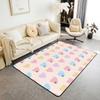 Cute Heart 3x5 Area Rug Cartoon Bow Knot Rugs for Living Room | Colorful Romantic Pink Fantasy Washable Rug,Valentine's Day Theme Love Heart
