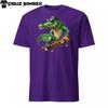 Unisex Softstyle T-Shirt | Gildan | Cool Skateboard Crocodile Graphic