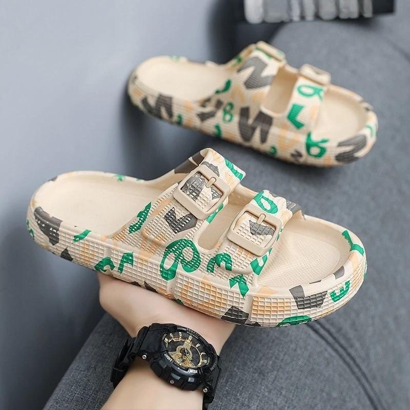 Fashion Sandals Man Beach Eva Platform Slippers for Men Outdoor Summer Sale Original Low Price Elegant Cheap Liquidation Fun Y2k Shoes