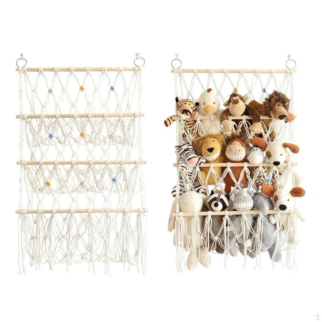 Stuffed Animal Hanging Organizer Kids Room Display Birthday Gift Storage Net Ideas