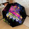 1pc Roller Skate, Cosmic Themed High-quality Umbrella,Automatic Opening and Closing Umbrella,Multi-functional Umbrella G0811250