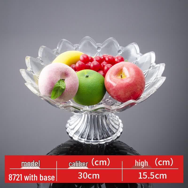 Qianxing Chinese Style Acrylic Lotus Fruit Plate