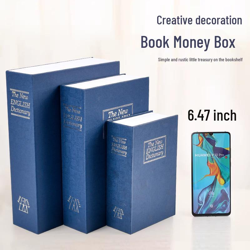 Creative Simulated Book Hidden Cash Savings Jar for Home or Study Room