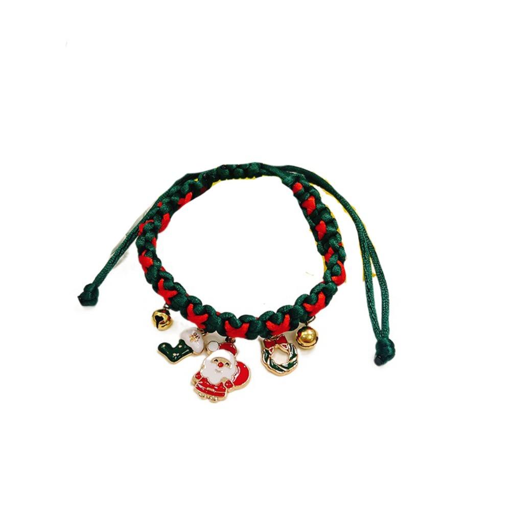 Creative Christmas Pet Collar Adjustable Cat Neck Strap Pet Necklace  Small Medium Pets