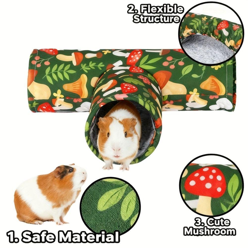 Warm Guinea Pig Tunnel House Thickened Hamster Tunnel Habitat Guinea Pig Hiding Cave Exercising