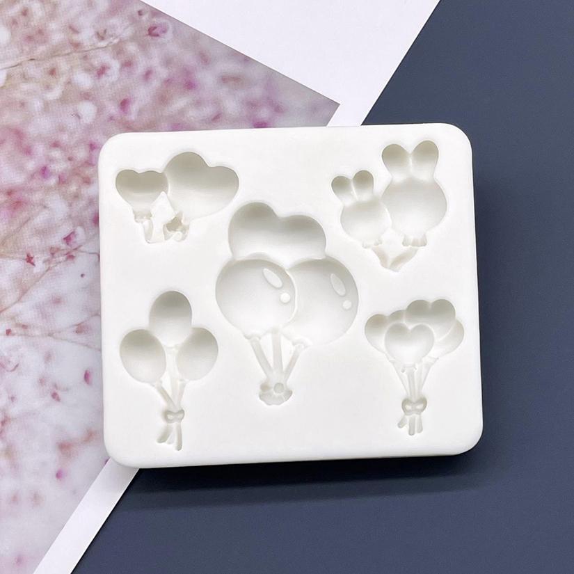 

Силиконовая форма для сахарной мастики с дизайном в виде сердца-шарика, инструменты для смолы, форма для выпечки кексов, инструменты для украшения торта из мастики