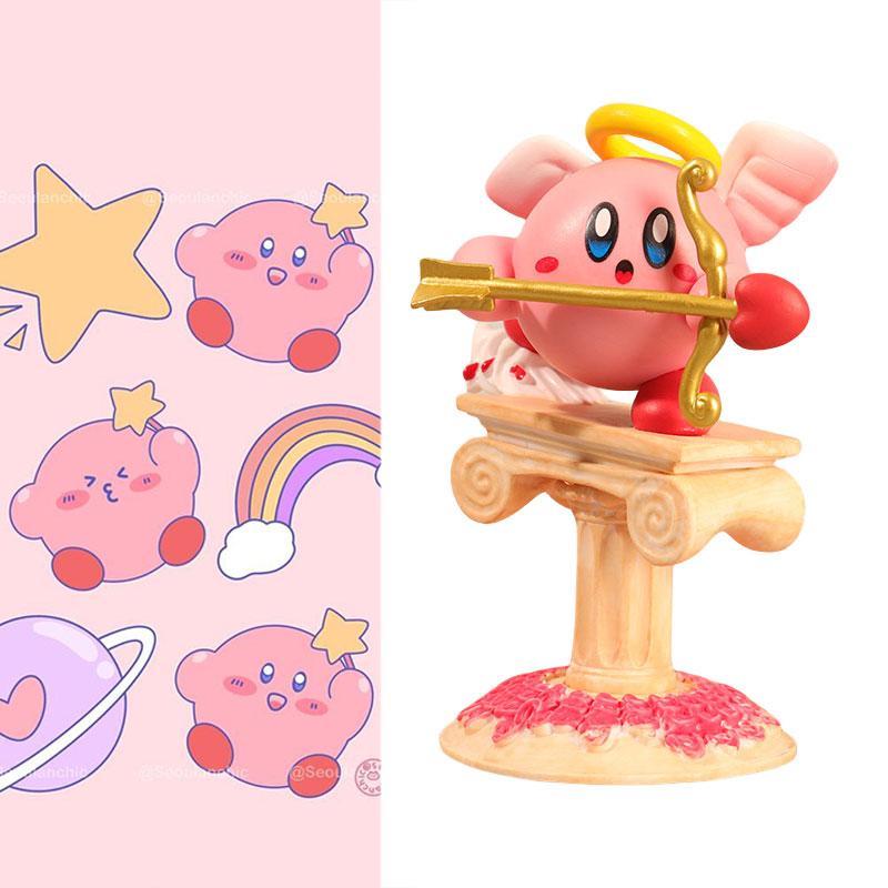 Cupid Cartoon Kirby Figure Toy Car Ornament Room Desktop Decor Model Gifts Kids