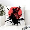Classic And Handsome Shogun Samurai Pattern Pillow Case Linen Pillow Case Sofa Home Decor Cushion Cover Cushion Cove