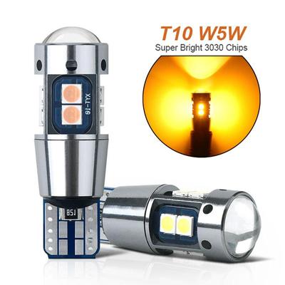 2 sztuk wysokiej jakości T10 W5W Super jasne 3030 LED do czytania wnętrza samochodu światło kopuły lampa obrysowa 168 194 LED Auto Wedge żarówki parkingowe