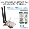 M.2 2230 WiFi Card PCIE Converter Adapter - Compatible with AX200/AX210/MT7922, for PC/Desktop Wireless Card Conversion