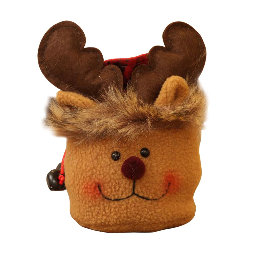 

Gift Christmas Kids Candy Bags Santa Claus Snowman Elk Storage Bag Decor Xmas Hair Elk