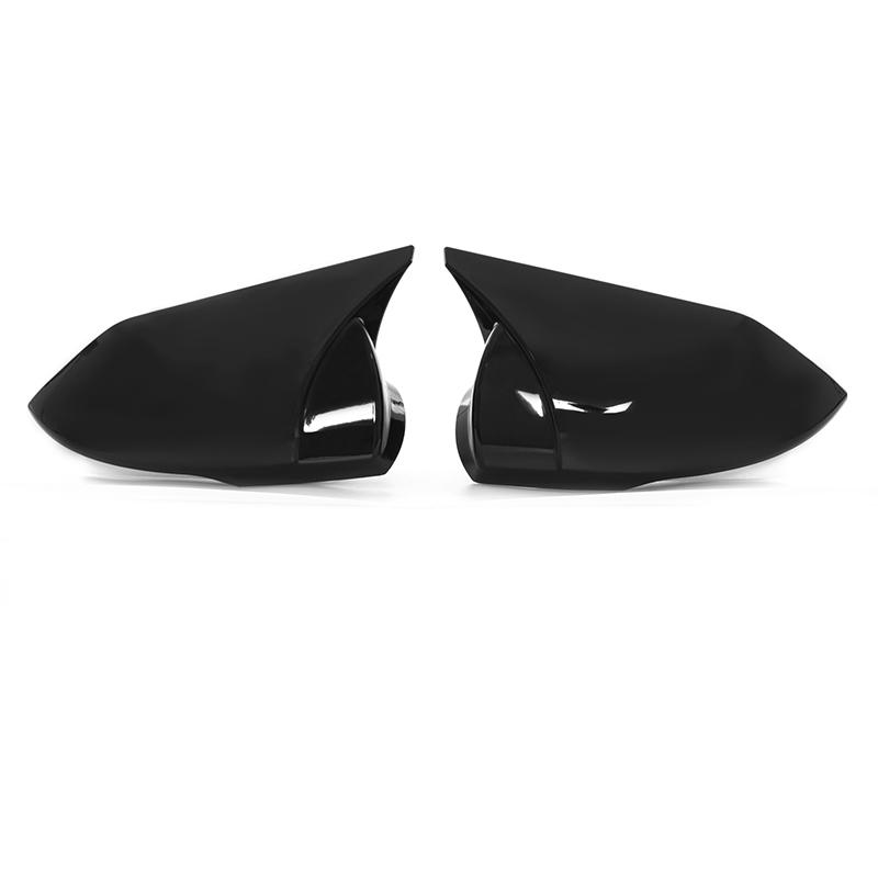 

Рифмованная крышка зеркала заднего вида, боковые крышки, глянцевые черные автомобильные аксессуары с карбоновыми полосами, подходят для Hyundai Elantra Glossy Black