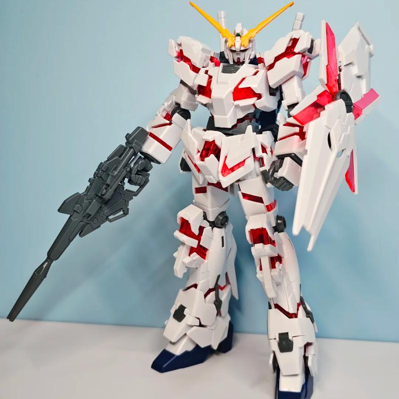 HG1/144 Unicorn Unité 1 Mode Destruction Maquette Assemblée Figurine d'Action Articulée Jouet pour Garçon Objet de Collection Ornement de Bureau Poupée Cadeau