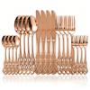 20Pcs Gold Stainless Steel Cutlery Set Royal European Spoon Fork and Steak Knife Retro Hollow Design Dinnerware Luxury Tableware