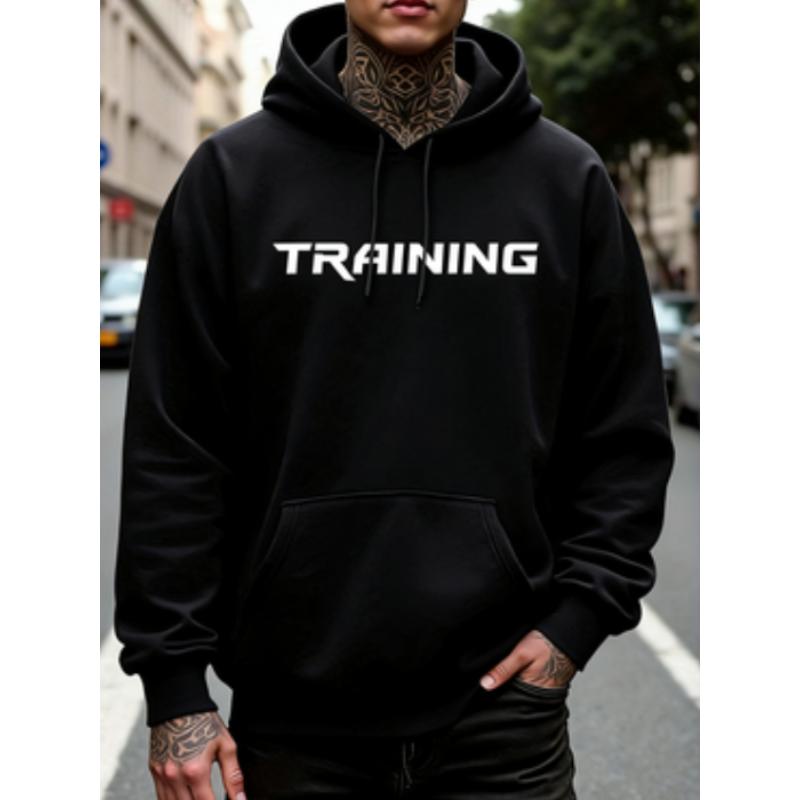 English Print Premium Hoodie,Soft & Skin-Friendly with Adjustable Drawstring Hood, Versatile Casual Style for Year Round Wear
