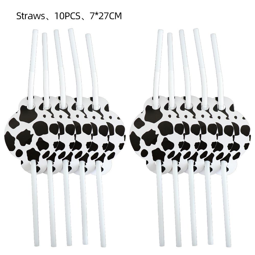 Cow Party Tableware Set: Plates, Cups, Napkins, Tablecloth & Bunting Decorations for Birthday Celebrations