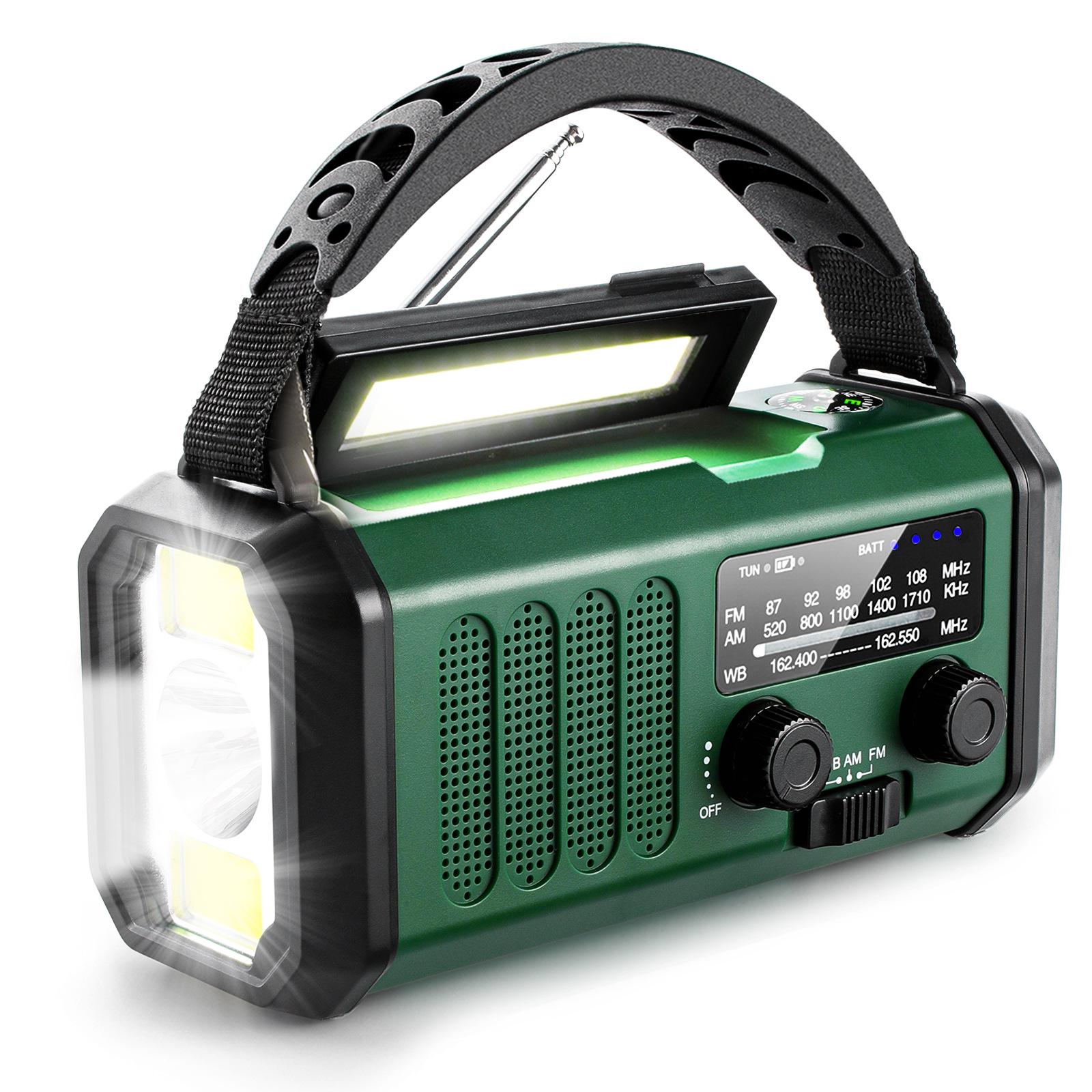 

Multifunctional Emergency Radio: Solar & Hand-Crank Charging, Portable Outdoor Preparedness EU Version FM/AM