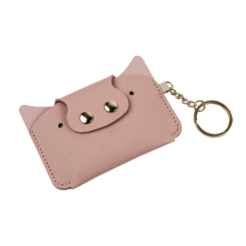 Trendy Cartoon Card Holder & Coin Purse with Keychain
