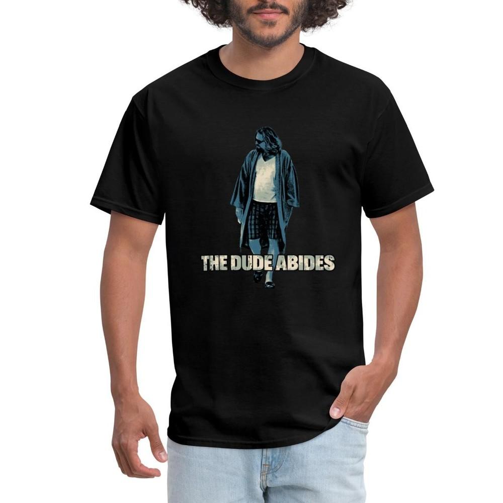 The Big Lebowski Dude -The Dude Abides Men s T-Shirt 4XL