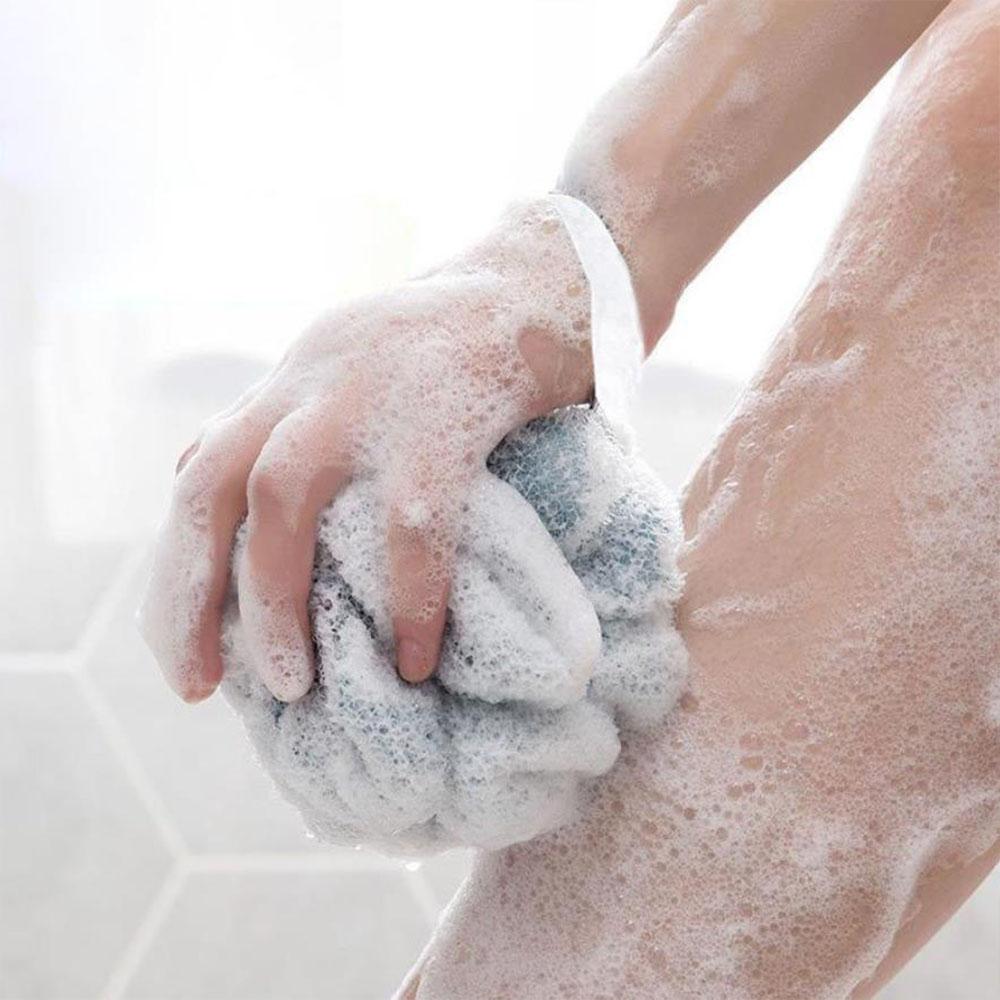 5PCS Mesh Flower Shower Sponge - Bath Ball Scrubber for Body Cleaning