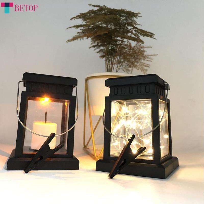 Solarbetriebener Außenhof-Balkon-Garten-Kronleuchter, wasserdicht, Dekoration für Nachtszenen