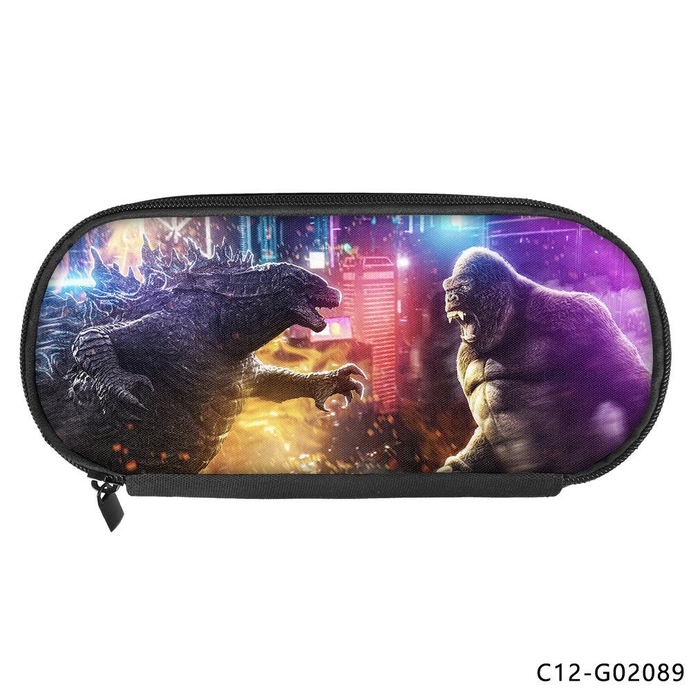 Godzilla Godzilla Poliestrowy piórnik dla dzieci Studentska torba na przybory szkolne z animacją Casualowa torba do przechowywania na ołówki