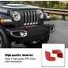 Pair Front Bumper Tow Hook Rubber Sleeve Protectors For Jeep Wrangler JK JL JT