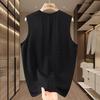 Übergröße 5XL-11XL Oversized Ärmelloses T-Shirt für Herren Sommer Oberteile Schwarzes Lässiges T-Shirt Sommerkleidung