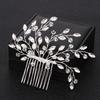 Silver Color Crystal Women Hair Combs Headwear Bridal Hair Clip Wedding Hair Accessories Rhinestone Hair Combs Women Handmade