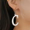 My Shape Initial A-Z Letter Drop Earrings A-Z Alphabet Initials Stainless Steel Earrings Jewelry for Women Valentine's Day Gifts