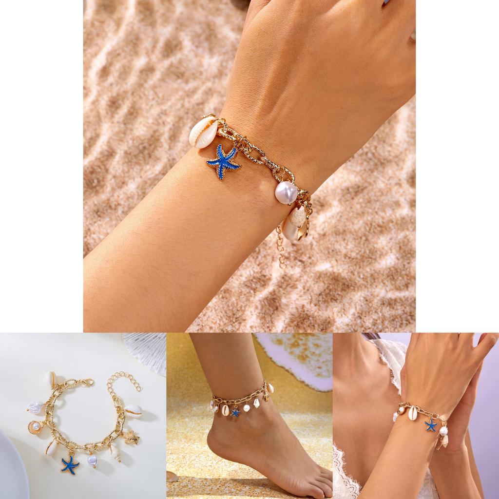 Bohemian Beach Shell Jewelry Summer Fashion Pearl Bracelet For Women
