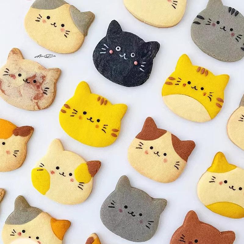 1Pc Cute Cartoon Cat Paw & Fishbone Cookie Cutter Set Baking Fondant Molds Tool for Cake Decoration Kitchen Cooking Accessories