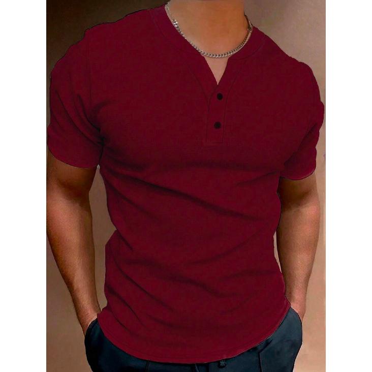 Summer Fashion Men'S Short Sleeved T-Shirt Trendy And Cool V-Neck Shirt Men'S New Top