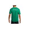 Nike T-shirt de sport à manches courtes Dri-FIT Miler avec imprimé lettre Homme Hauts Paon FB9037-365