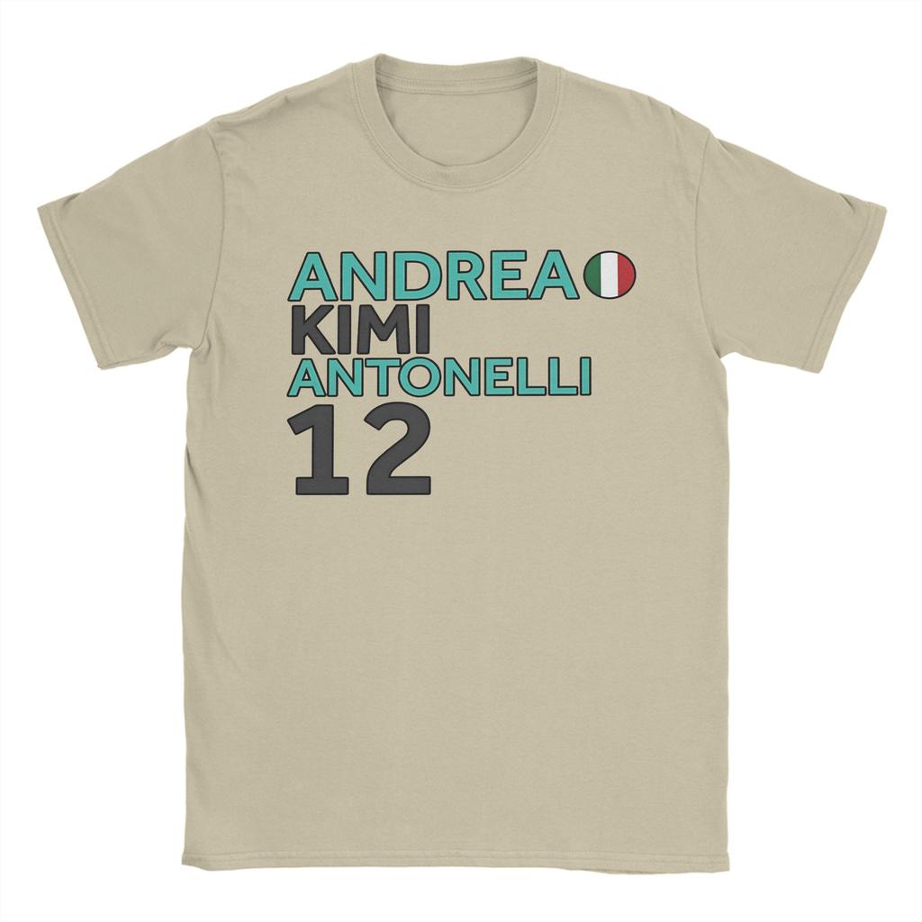 Mens Andrea Kimi Antonelli T Shirt 100 Cotton Clothing Leisure Short Sleeve Crew Neck Tee Shirt Plus Size TShirts