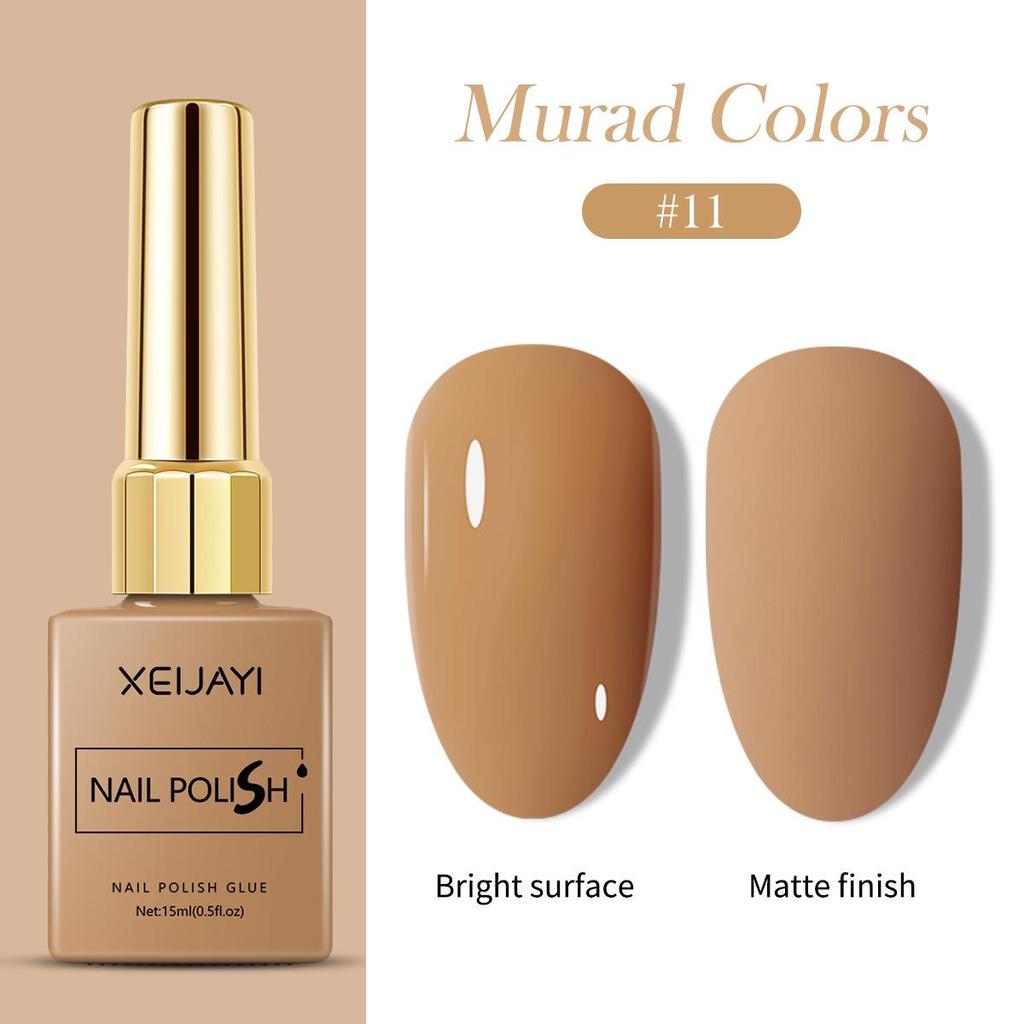 XEIJAYI 15ml Color Square Bottle Nail Gel Polish Set, 6 Colors, 1 New Shade, Available In Kilogram Packaging