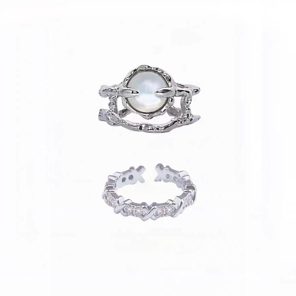 Moonstone Ring Women Opendesign Dainty Copper Jewelry For Fashion Lovers