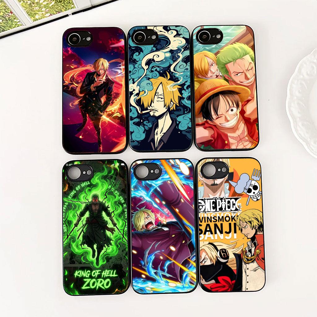 Phone Cover for Samsung Galaxy S22 S21 S20 FE Ultra Plus A07 A17 A15 A16 A25 A57 A37 Case Sanji One Pieces Luffy Roronoa Zoro
