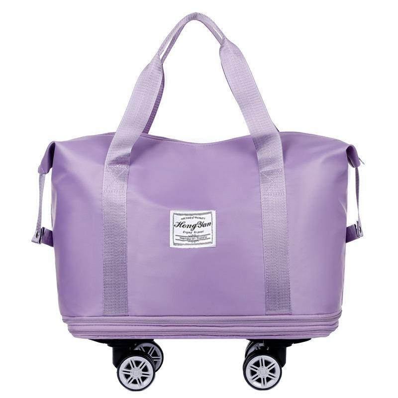 Abnehmbare, tragbare Gepäcktasche mit Universalrädern, Aufbewahrungstasche mit hoher Kapazität zur Trennung von Trocken- und Nassflüssigkeit, erweiterbare Reisetasche für Geschäftsreisen, Sport- und Fitnesstasche