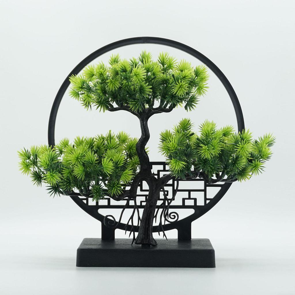 Artificial Bonsai Plant, Decoration Made of PP, No Light Required, Suitable for Office,