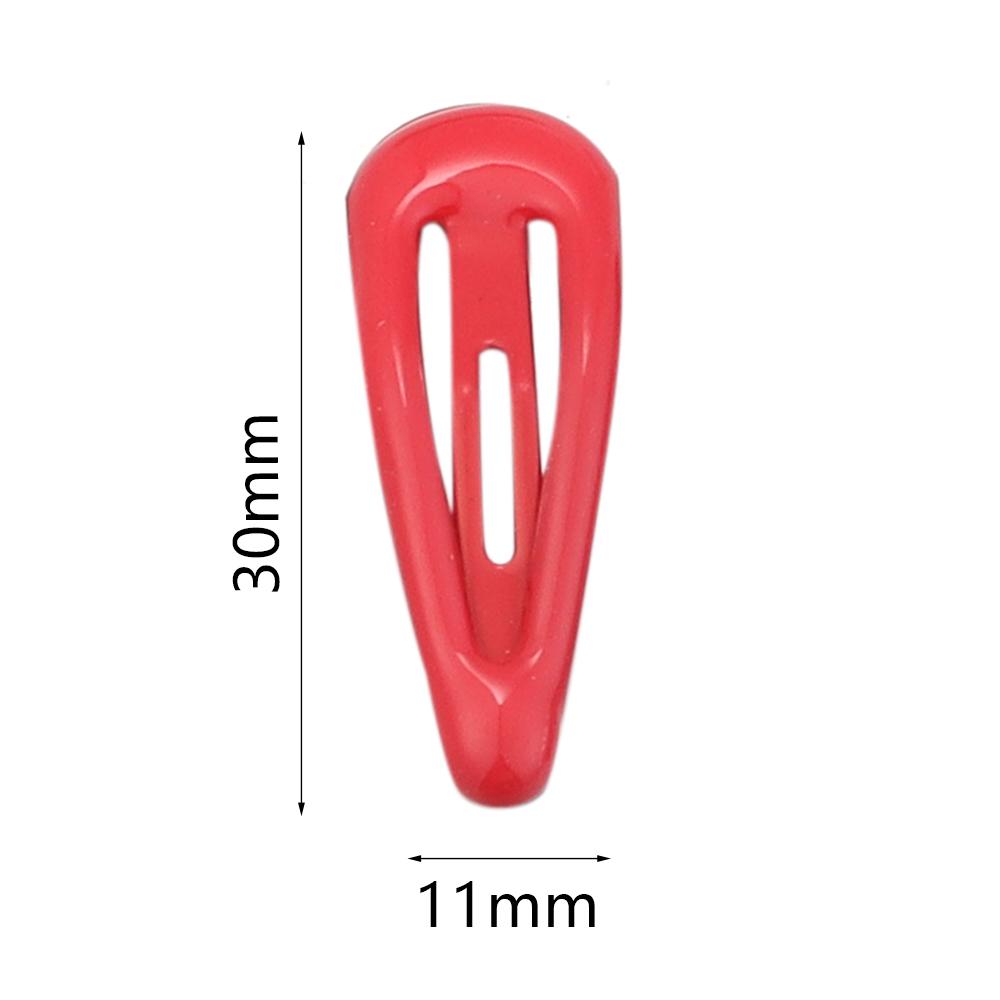 30pcs Colorful Hair Clips Cute Waterdrop Shape Metal BB Hairpins For Women Girls Fashion Barrettes Clip Bangs Hair Accessories