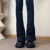 Thick-Soled Muffin Bottom Deep-Mouth Shoes Women'S Spring Retro Small Leather Shoes Round Head Versatile Single Shoes