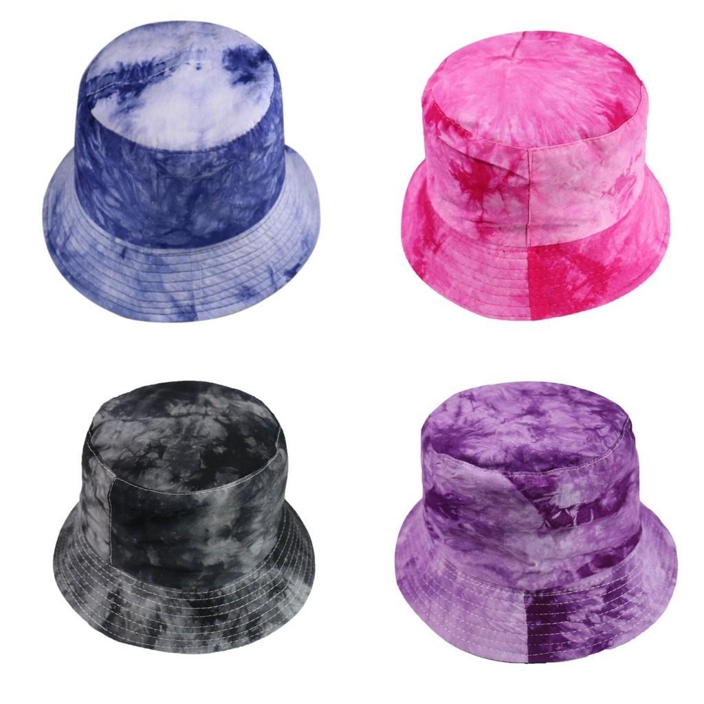 Stylish Unisex Sunshade Bucket Hat With Tie-dye Pattern