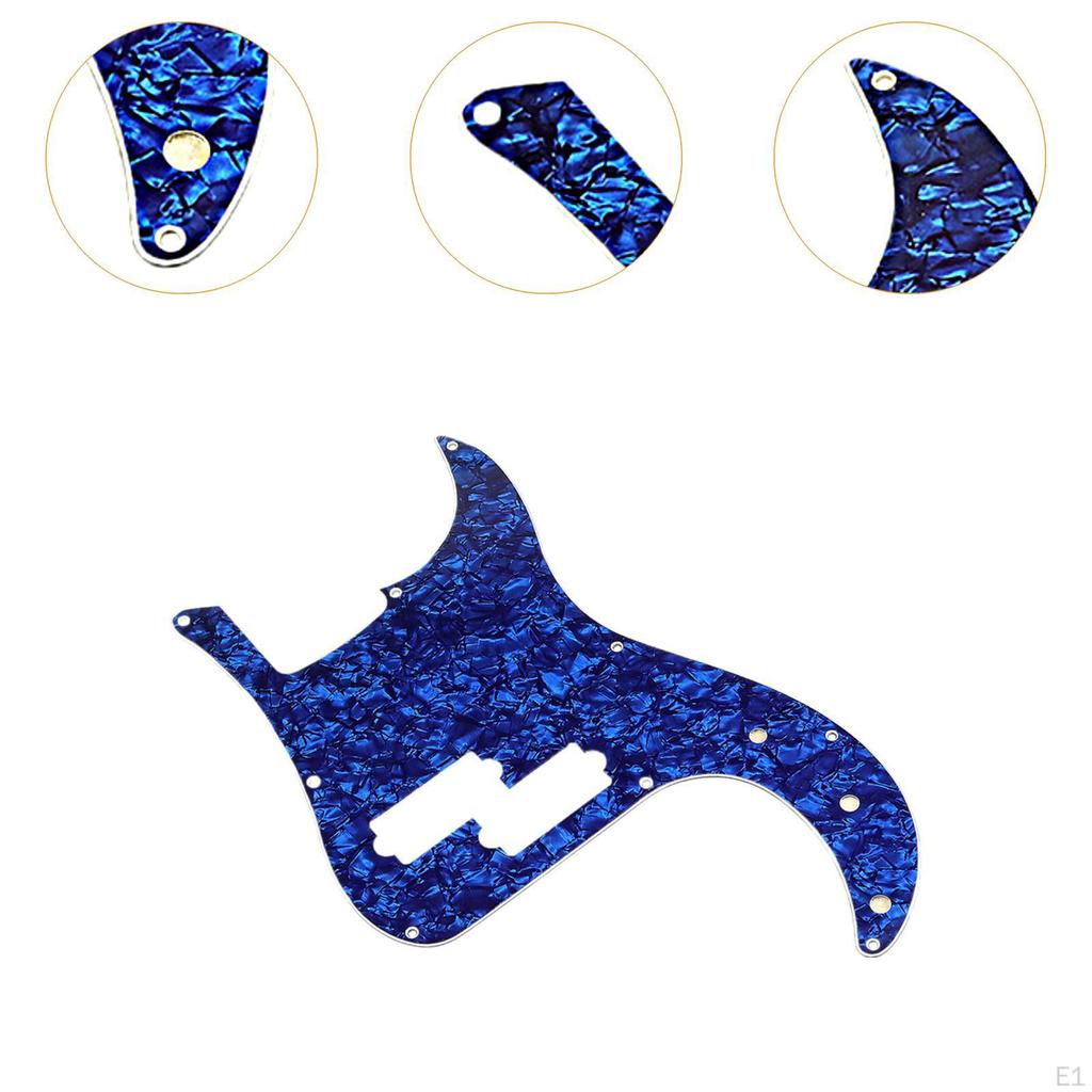 Guitar Pickguard Bass Pick Guard Easy Installation Spare Part Fashion Maintenance Scratch Plate